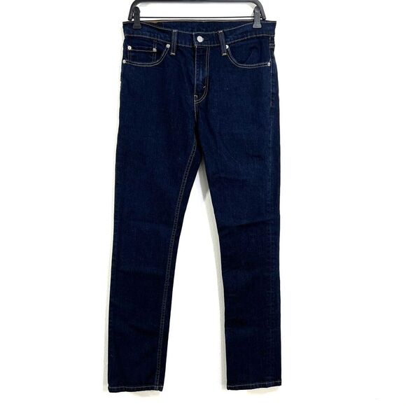 Levi's 511 Jeans Mens 32x34 Fit 33 Straight Leg Tapered Slim Fit Blue Denim Work - Picture 1 of 9